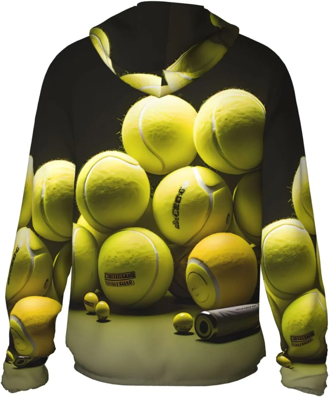 Lightweight UV Protection Sun Jacket, Tennis diagram Print Sportswear Hooded Sunblock Shirt for Outdoor