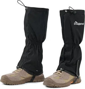 likloks Leg Gaiters for Men & Women, Adjustable Hiking Gaiters for Boots, Durable Lightweight Gaiters for Outdoor Activities