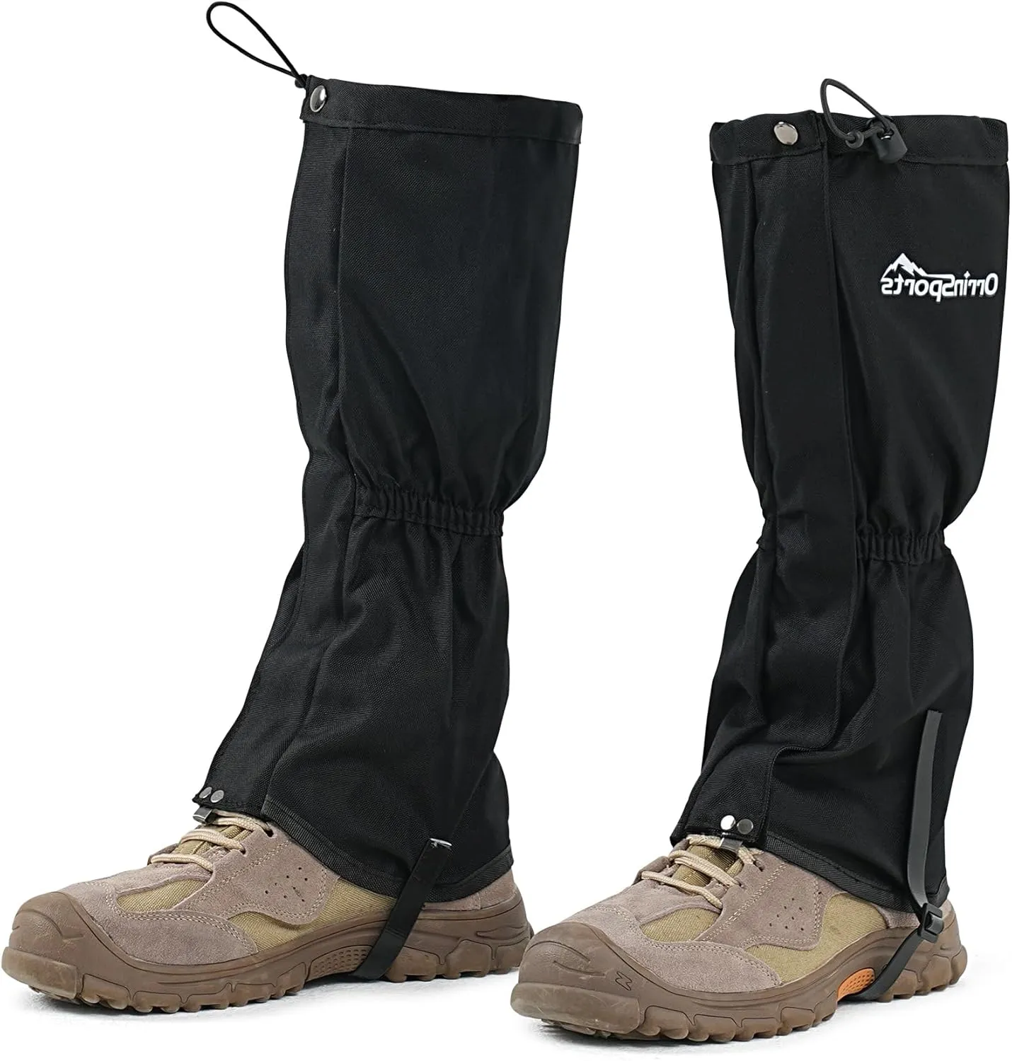 likloks Leg Gaiters for Men & Women, Adjustable Hiking Gaiters for Boots, Durable Lightweight Gaiters for Outdoor Activities