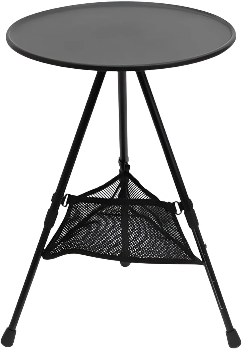 lilaBelle]【-Weather Camp Table Foldable Aluminum Outdoor Table with Adjustable Legs【Anti-Slip Surface】 Compact Design for Backpacking, Fishing & Patio - Easy Setup & Heavy Duty