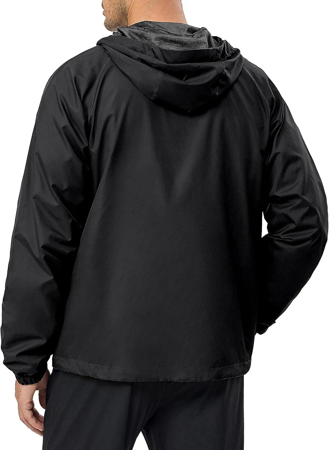 Little Donkey Andy Men’s Lightweight Windbreaker Jacket Breathable Windproof Hooded Wind Coat Hiking Running Golf Travel
