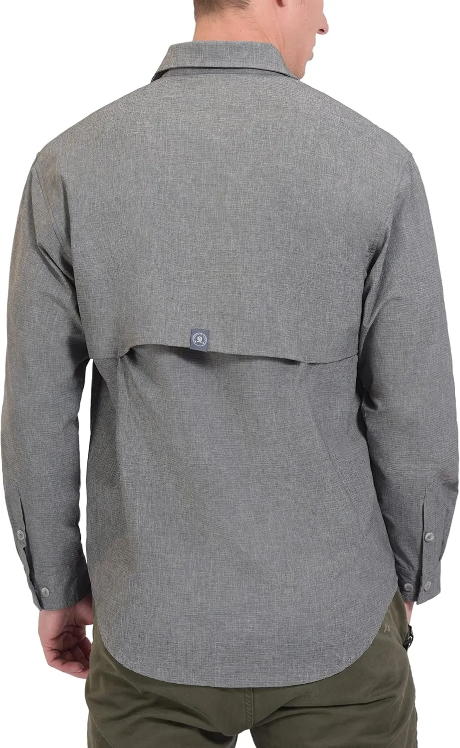 Little Donkey Andy Men's UPF 50  UV Protection Shirt, Breathable Long Sleeve Fishing Hiking Shirt, Air-Holes Tech