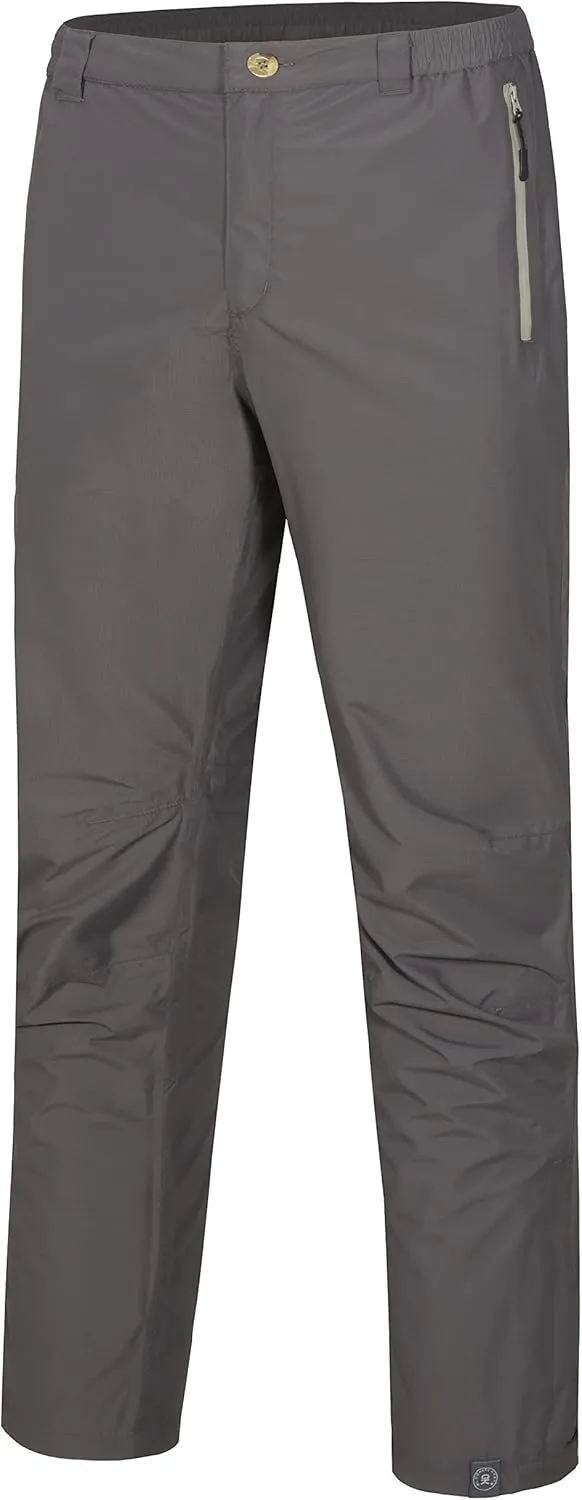 Little Donkey Andy Men's Waterproof Lightweight Rain Pants Breathable Windproof Hiking Golf Fishing Pants