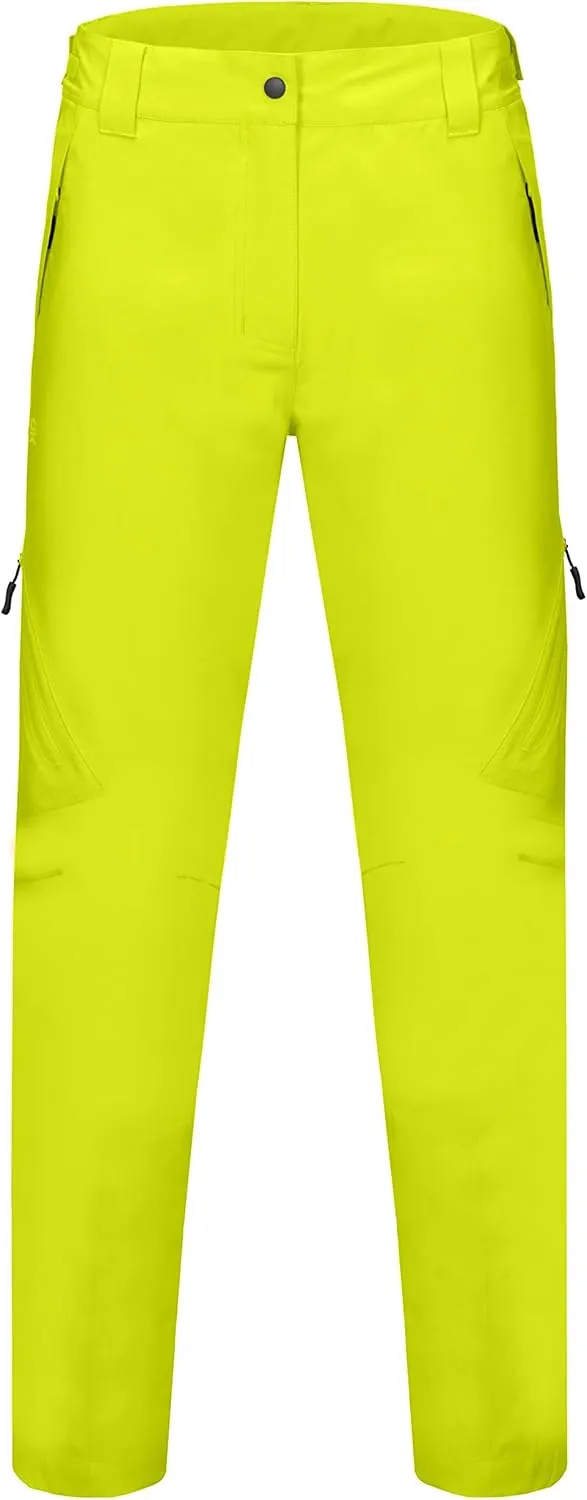 Little Donkey Andy Women's Lightweight Waterproof Rain Pants Breathable Hiking Pants for Outdoor Fishing