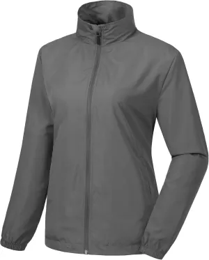 Little Donkey Andy Women's Lightweight Windbreaker Jacket Breathable Windproof Jacket Hiking Running Golf UPF50 