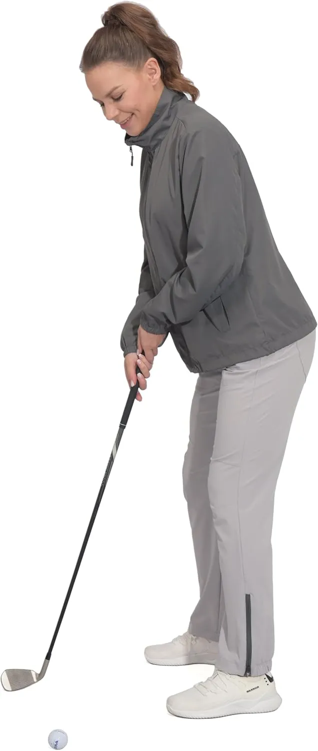 Little Donkey Andy Women's Lightweight Windbreaker Jacket Breathable Windproof Jacket Hiking Running Golf UPF50 