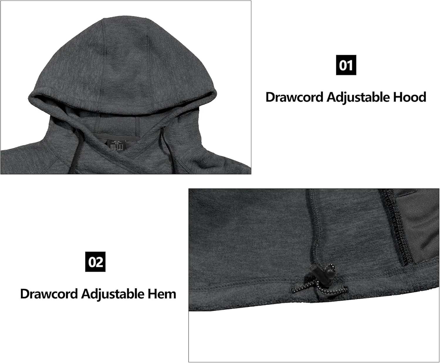 Little Donkey Andy Womens Winter Warm Polar Fleece Pullover Hoodie Lightweight Thermal Sweatshirts Running Hiking