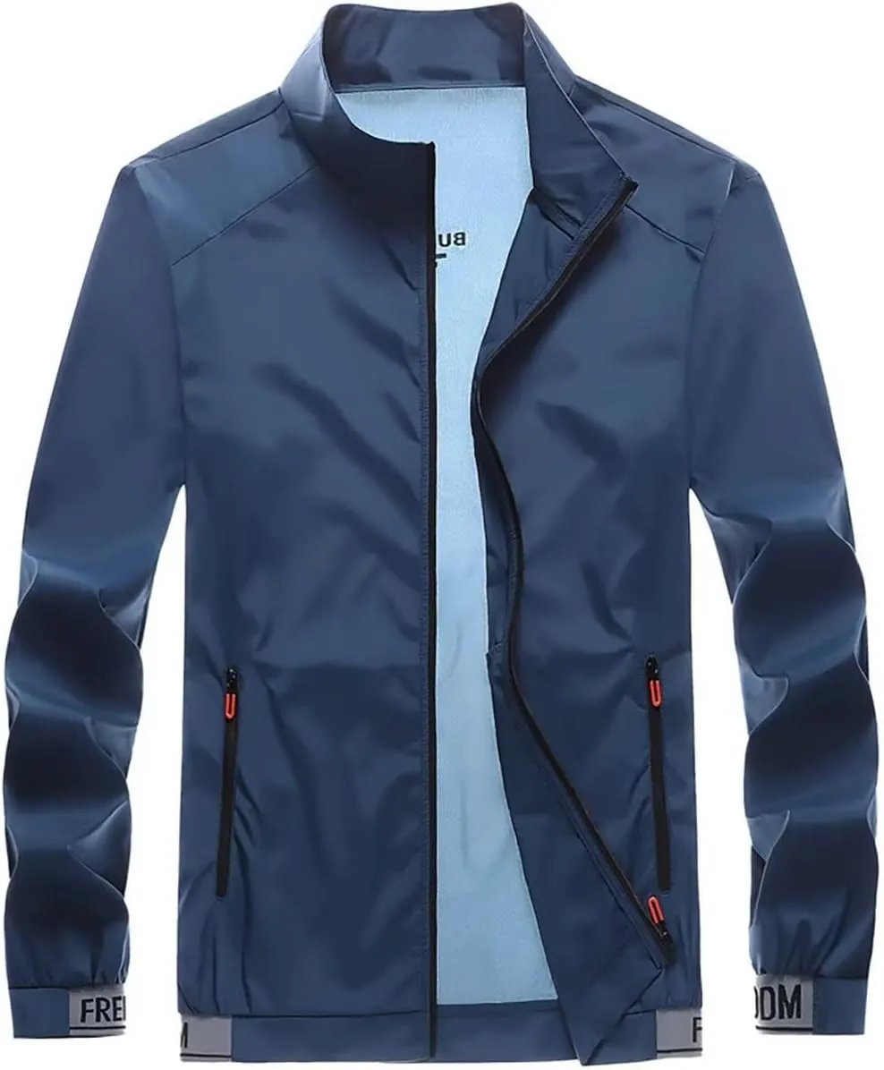 LOEBKE Sun Protection Clothing Men - Summer Ultra-thin Breathable Men's Jacket Outdoor Fishing Camping Windbreaker