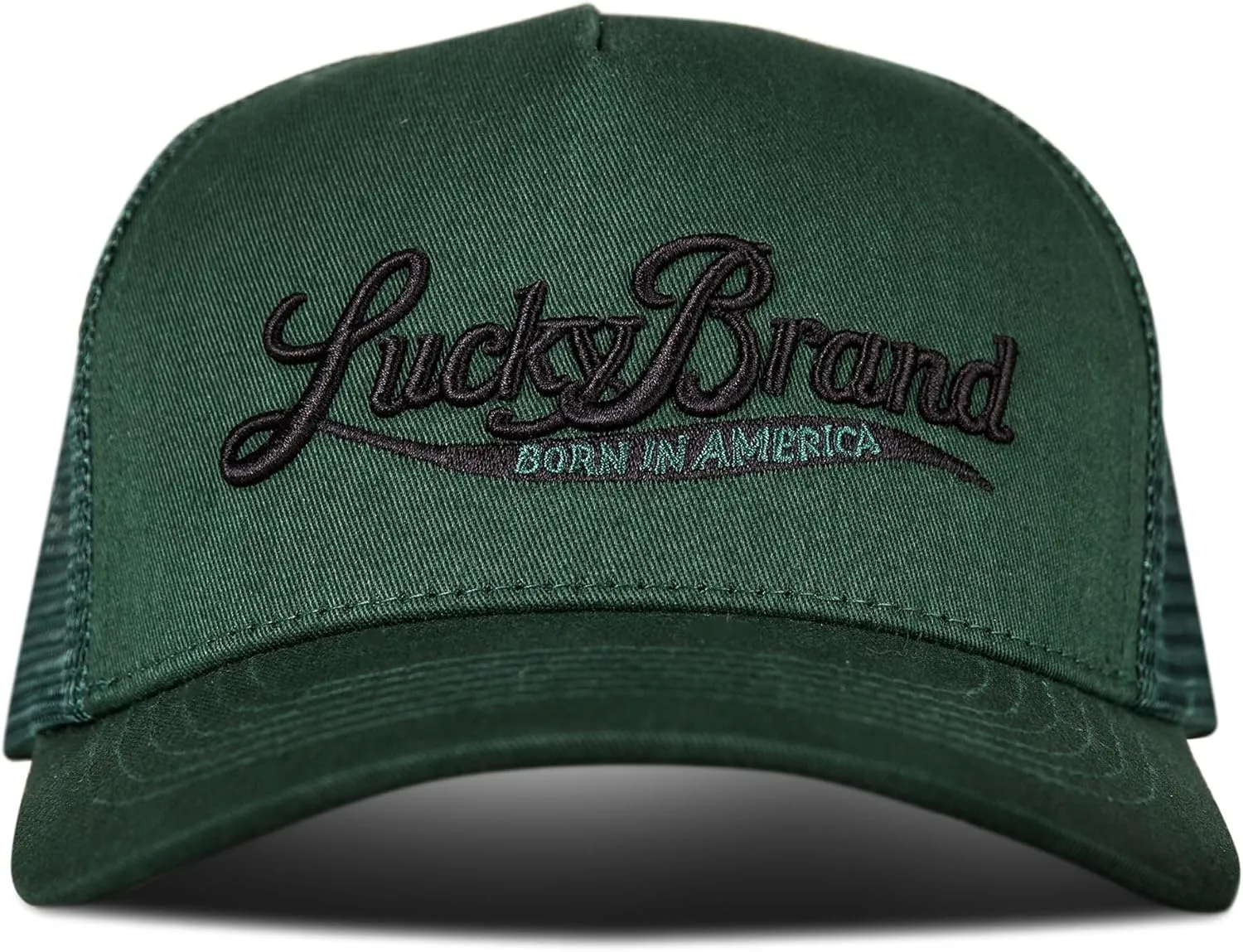 Lucky Brand Trucker Hat | Snapback | Adjustable | Mesh Back | Retro | Baseball Cap | Golf | Fishing | American Heritage