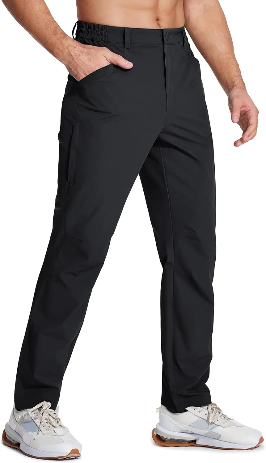MAGCOMSEN Men's Lightweight Hiking Pants with 4 Pockets Water Resistant Quick Dry Fishing Travel Work Outddoor Pants