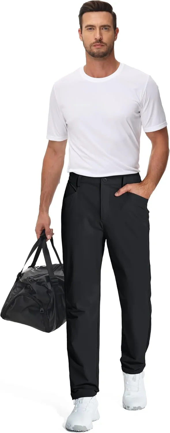MAGCOMSEN Men's Lightweight Hiking Pants with 4 Pockets Water Resistant Quick Dry Fishing Travel Work Outddoor Pants