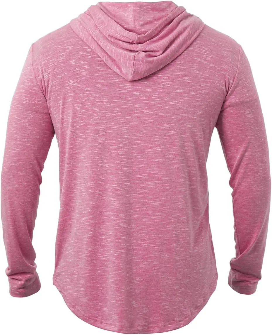 MANSDOUR Men's Athletic Hooded Shirts Long Sleeve Workout Sport Hoodie Casual Running T Shirt Quick Dry Pullover Top