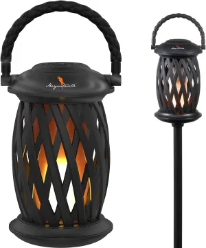 Margaritaville Tiki Torch - Waterproof Bluetooth Speaker, Portable Party Speaker with Flickering LED Lights, Perfect for Travel, Parties, Yards, and Pools