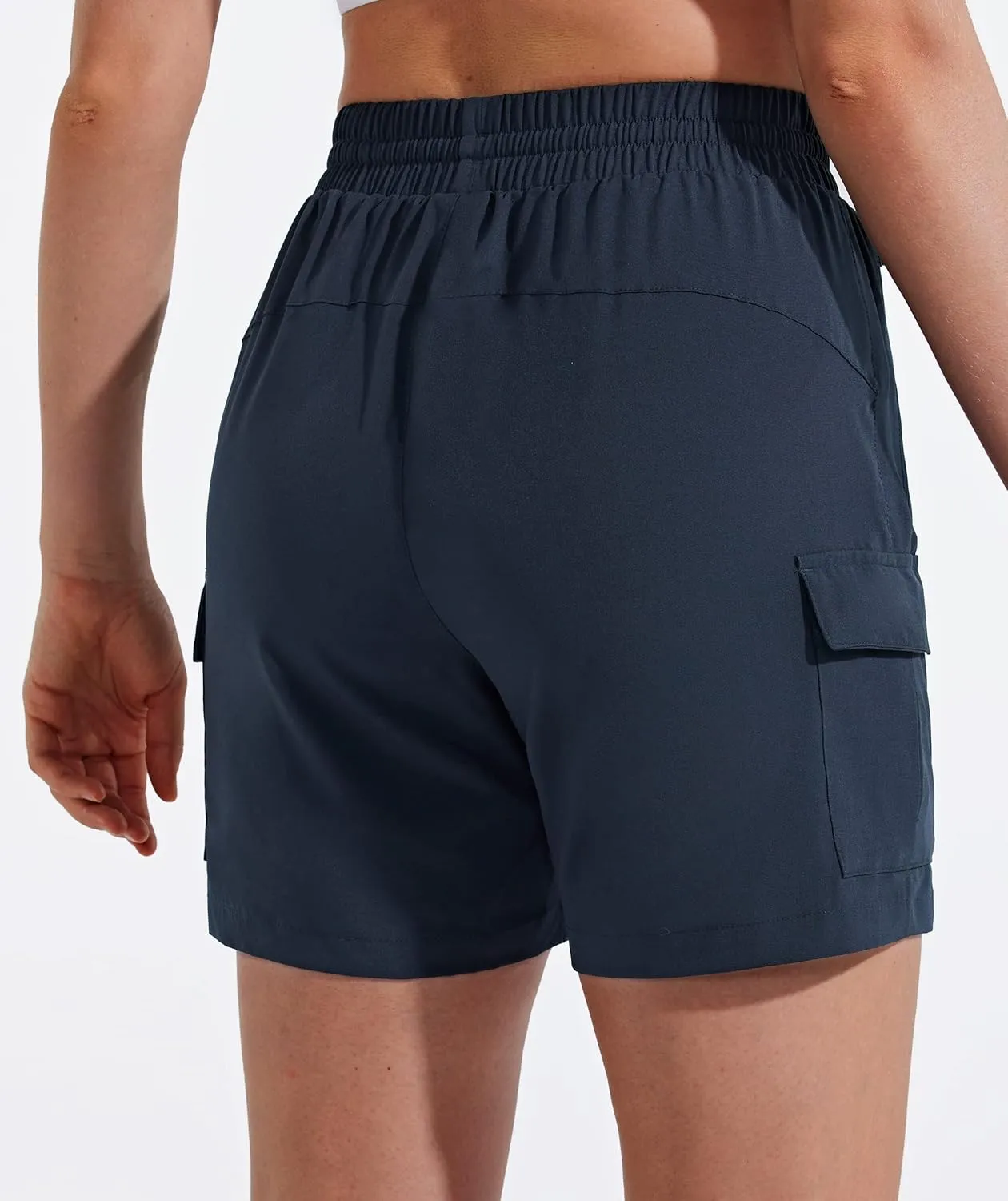MASKERT Women's Hiking Cargo Shorts 5" 7" 9" Quick Dry Athletic Golf Shorts Lightweight Running Summer Casual Shorts