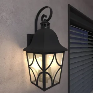 Matte Black Waterproof Wall Lantern