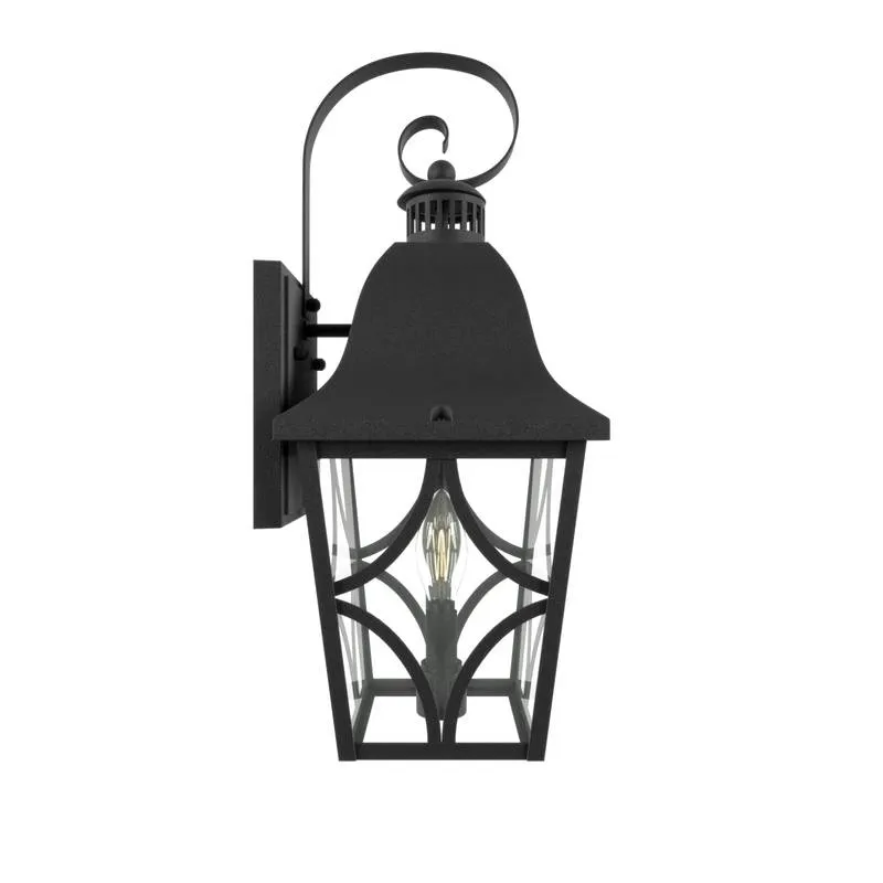 Matte Black Waterproof Wall Lantern