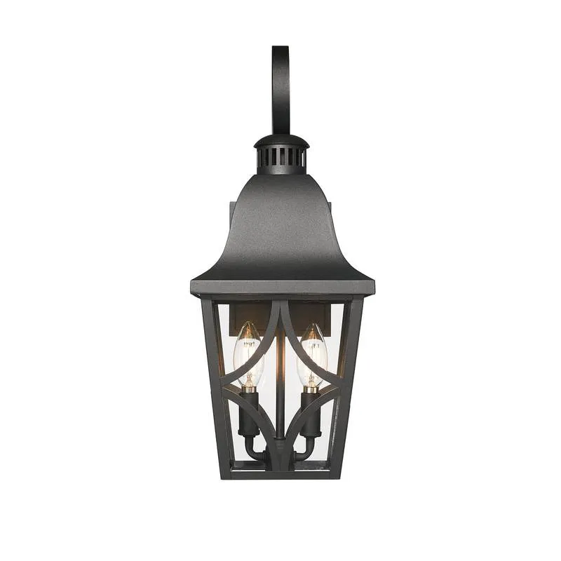 Matte Black Waterproof Wall Lantern