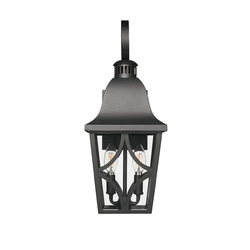 Matte Black Waterproof Wall Lantern