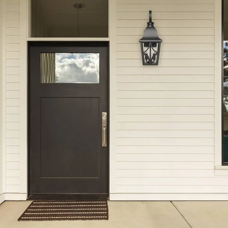 Matte Black Waterproof Wall Lantern