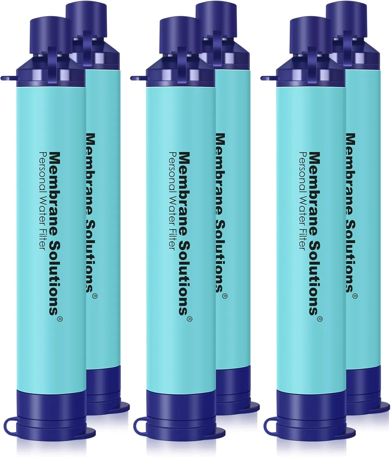 Membrane Solutions Straw Water Filter, Survival Filtration Portable Gear, Emergency Preparedness, Supply for Drinking Hiking Camping Travel Hunting Fishing Team Family Outing