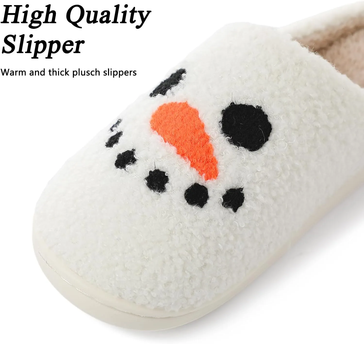 Menore Memory Foam Slippers for Womens Mens Plush Warm Spooky Lantern Cute Slippers House Shoes