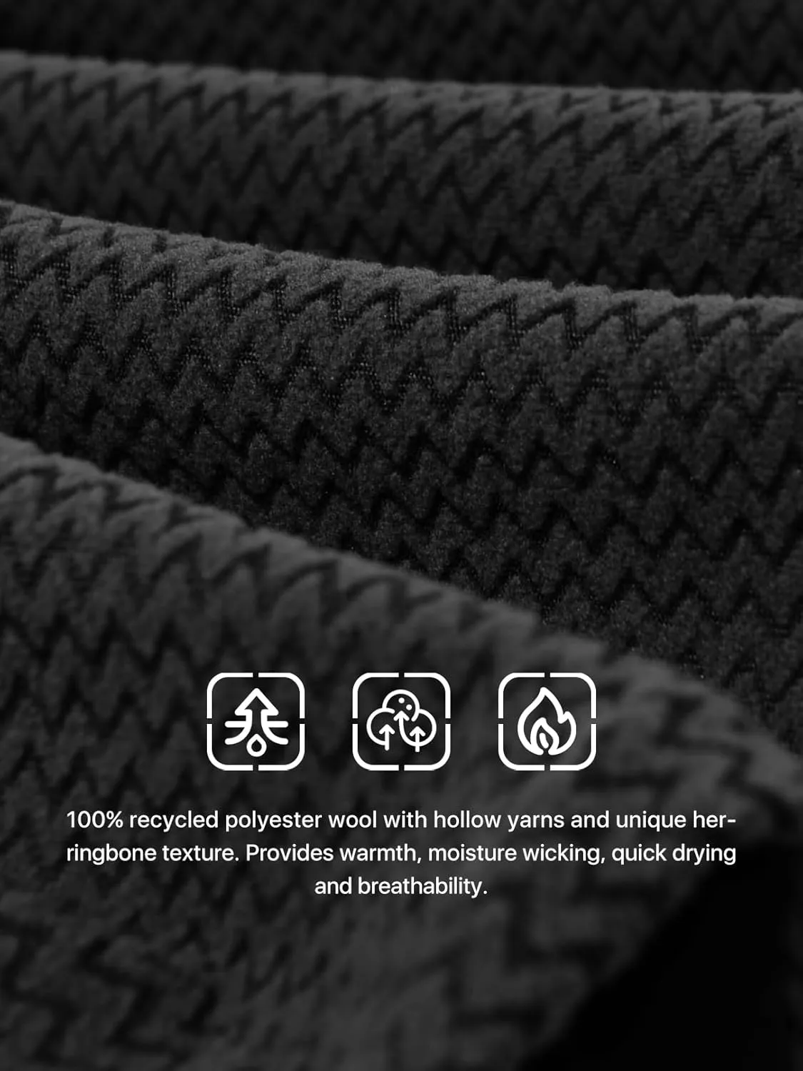 Men's AIR Full Zip Wave-textured Lightweight Fleece Jacket Breathable Spring Jacket for Outdoor Hiking Camping