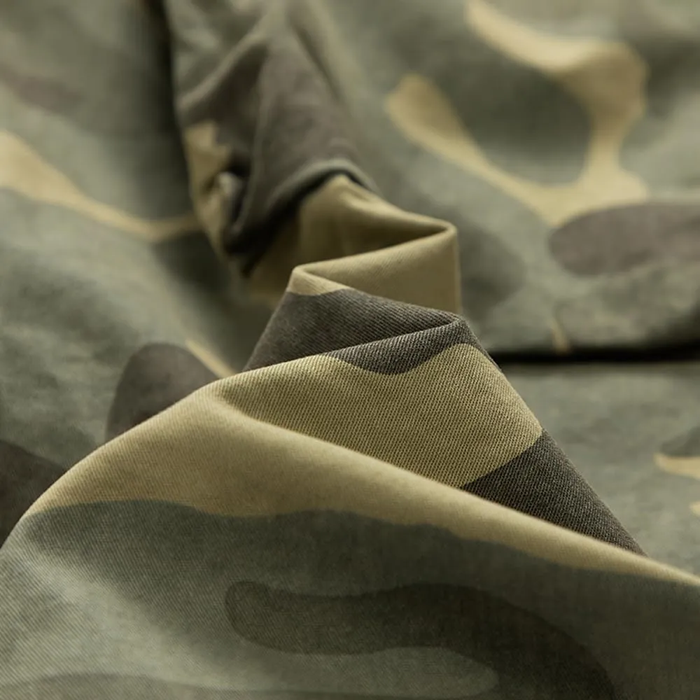 Men's Camouflage Tactical Cargo Shorts Summer Large Pockets Drawstring Cotton Hiking Shorts