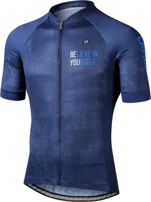Men's Cycling Jersey Breathable Lightweight Short Sleeve Elastic Pro Road Bike Shirt Full Zip