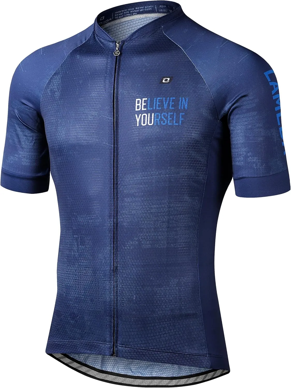 Men's Cycling Jersey Breathable Lightweight Short Sleeve Elastic Pro Road Bike Shirt Full Zip
