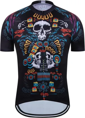 Men's Cycling Jersey Short Sleeve Quick Dry Breathable Reflective with 3 Rear Pockets   Zipper Pocket Biking Shirts