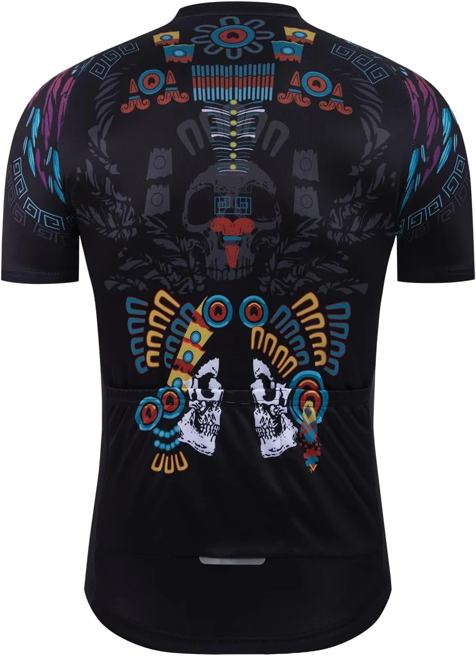 Men's Cycling Jersey Short Sleeve Quick Dry Breathable Reflective with 3 Rear Pockets   Zipper Pocket Biking Shirts