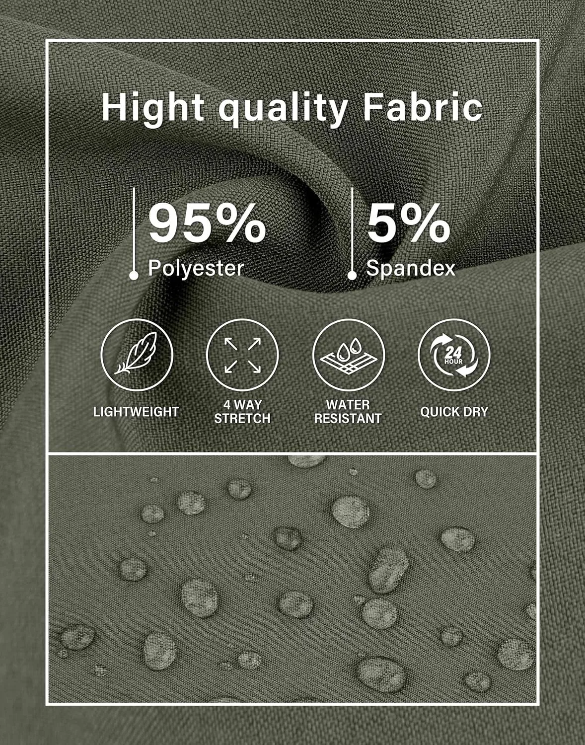 Mens Hiking Cargo Shorts with Zipper Pockets 7" Quick Dry Lightweight Drawstring Shorts for Summer Outdoor Golf Casual