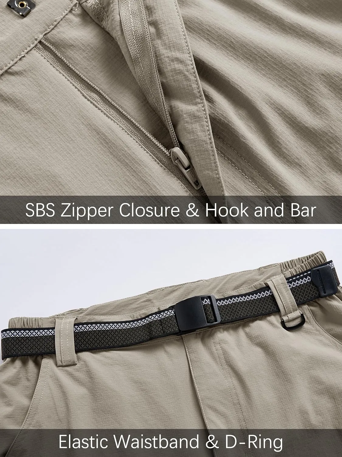 Men's Hiking Cargo Work Pants Lightweight Waterproof Quick Dry Camping Fishing Travel Outdoor Pants