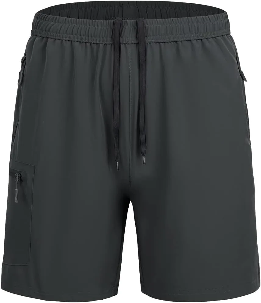 Men's Hiking Cargo Work Shorts Quick Dry Lightweight Fishing Athletic Running Workout Gym Shorts with 4 Pockets