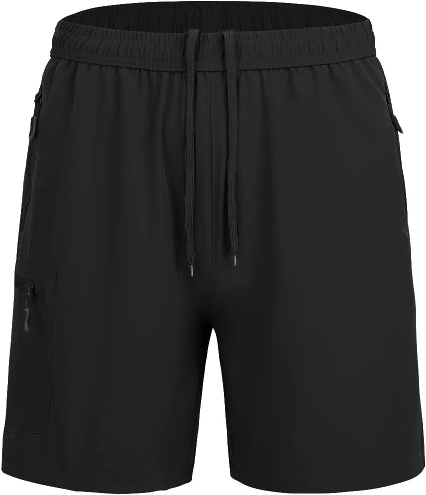 Men's Hiking Cargo Work Shorts Quick Dry Lightweight Fishing Athletic Running Workout Gym Shorts with 4 Pockets