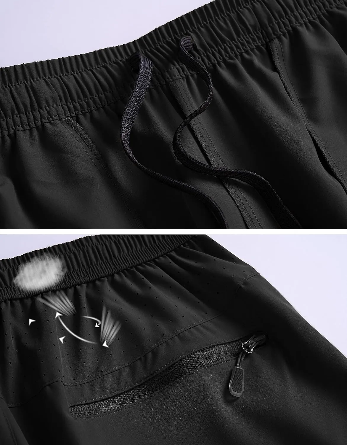Men's Hiking Cargo Work Shorts Quick Dry Lightweight Fishing Athletic Running Workout Gym Shorts with 4 Pockets