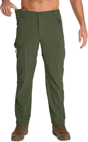 Mens Hiking Pants Convertible Lightweight Quick Dry Fishing Safari Camping Travel boy Scout Pants