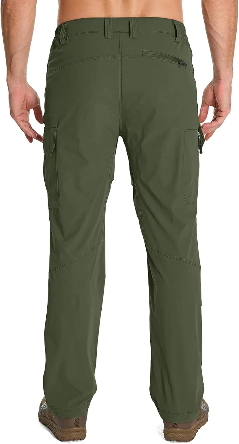 Mens Hiking Pants Convertible Lightweight Quick Dry Fishing Safari Camping Travel boy Scout Pants