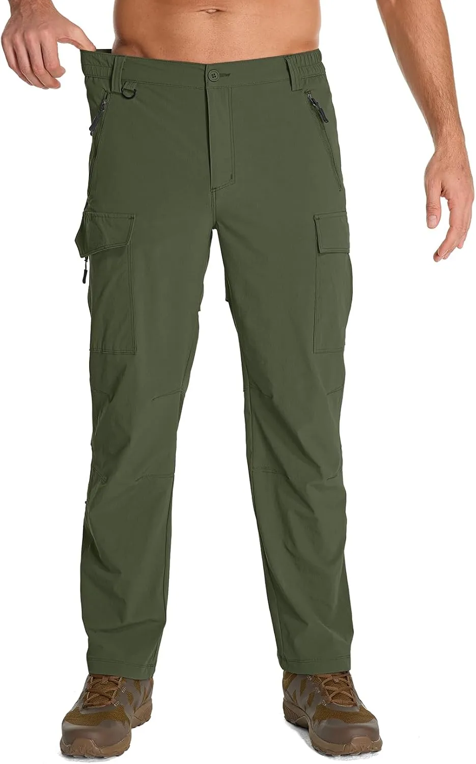 Mens Hiking Pants Convertible Lightweight Quick Dry Fishing Safari Camping Travel boy Scout Pants