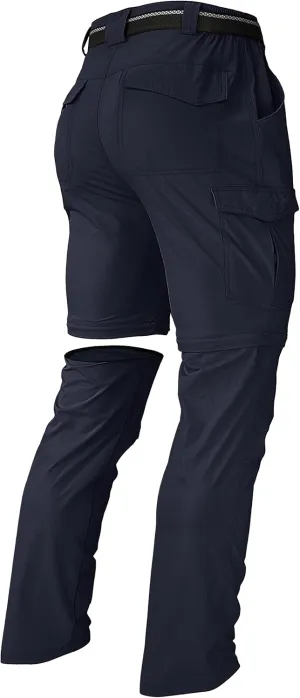 Men's Hiking Pants Convertible Zip Off Lightweight Waterproof Quick Dry Outdoor Fishing Travel Safari Camping