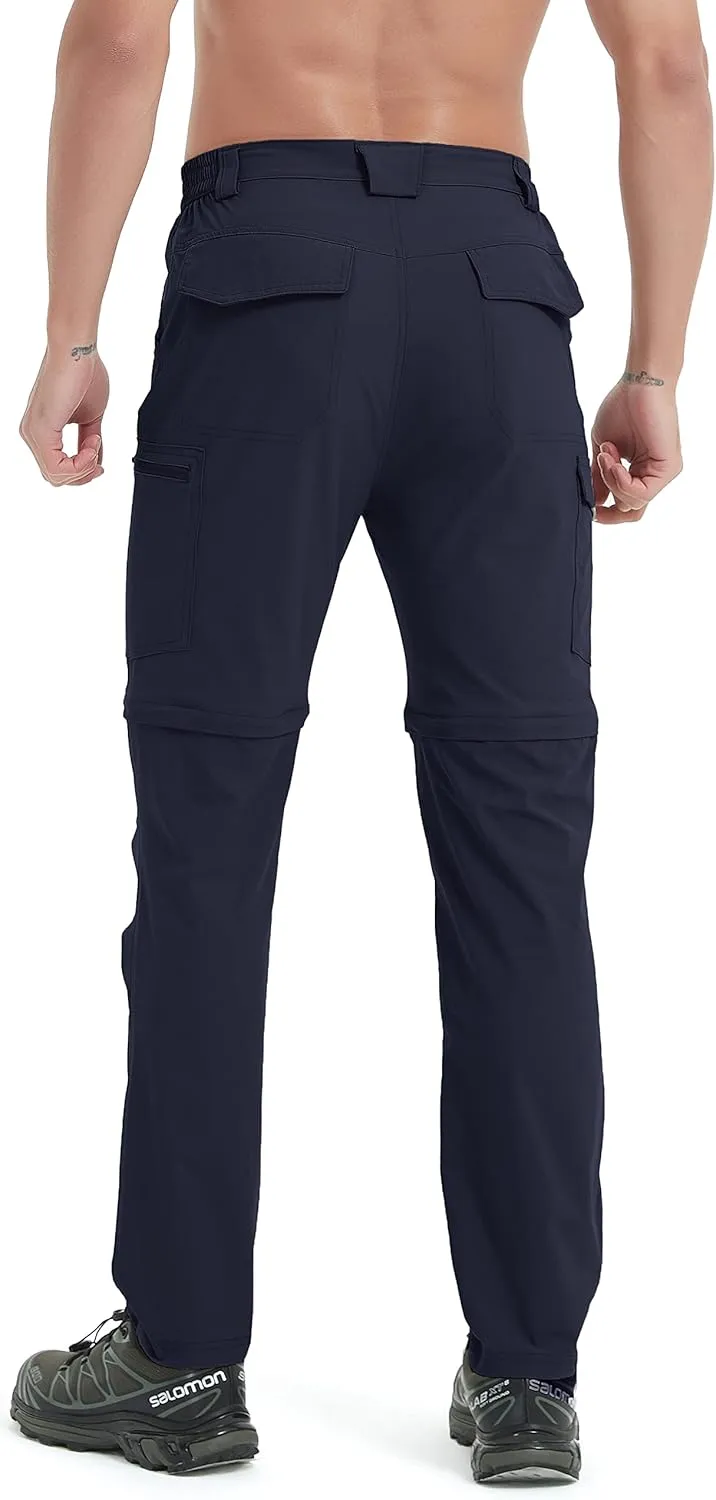 Men's Hiking Pants Convertible Zip Off Lightweight Waterproof Quick Dry Outdoor Fishing Travel Safari Camping