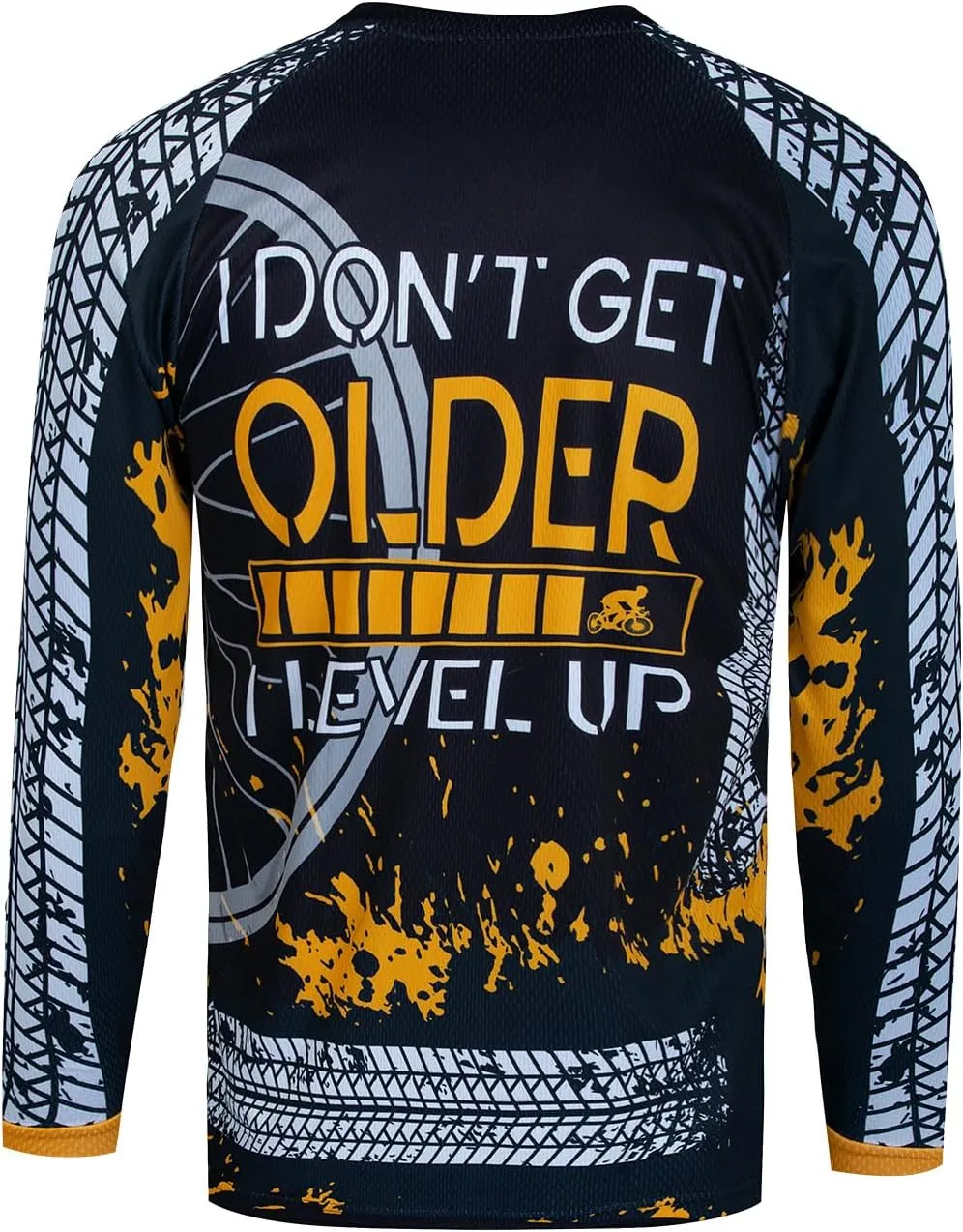 Men's Mountain Bike Jersey Long Sleeve Off-Road Clothing Downhill&Motocross Shirts Breathable/Moisture-Wicking Tops