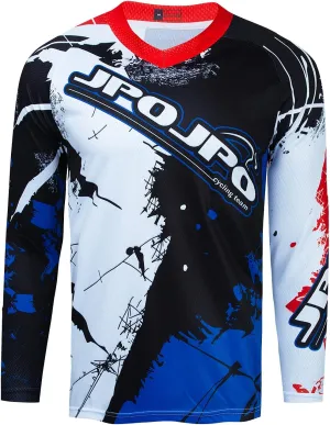 Men's Mountain Bike Jersey Long Sleeve Off-Road Clothing Downhill&Motocross Shirts Breathable/Moisture-Wicking Tops