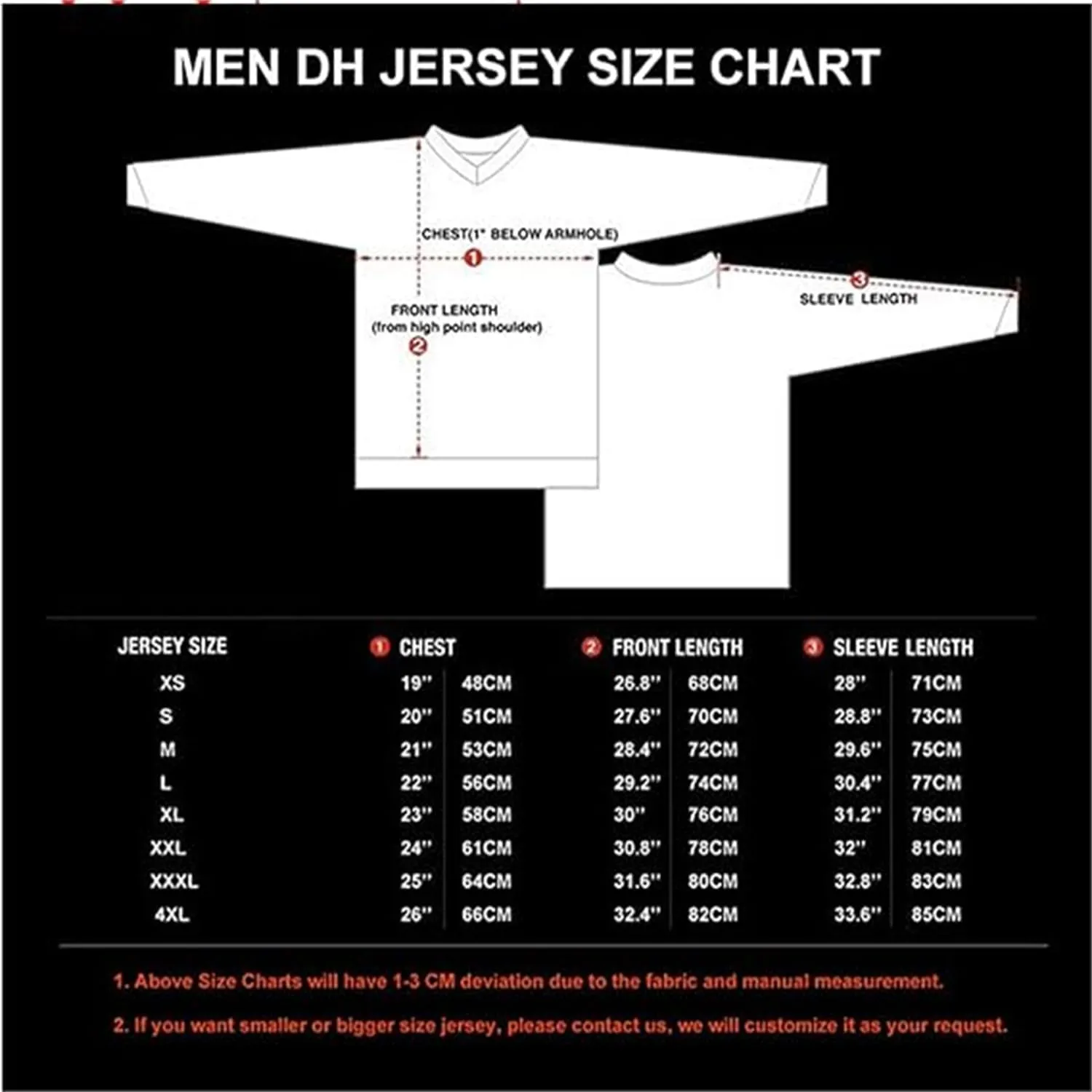 Men's Mountain Bike Jersey Long Sleeve Off-Road Clothing Downhill&Motocross Shirts Breathable/Moisture-Wicking Tops
