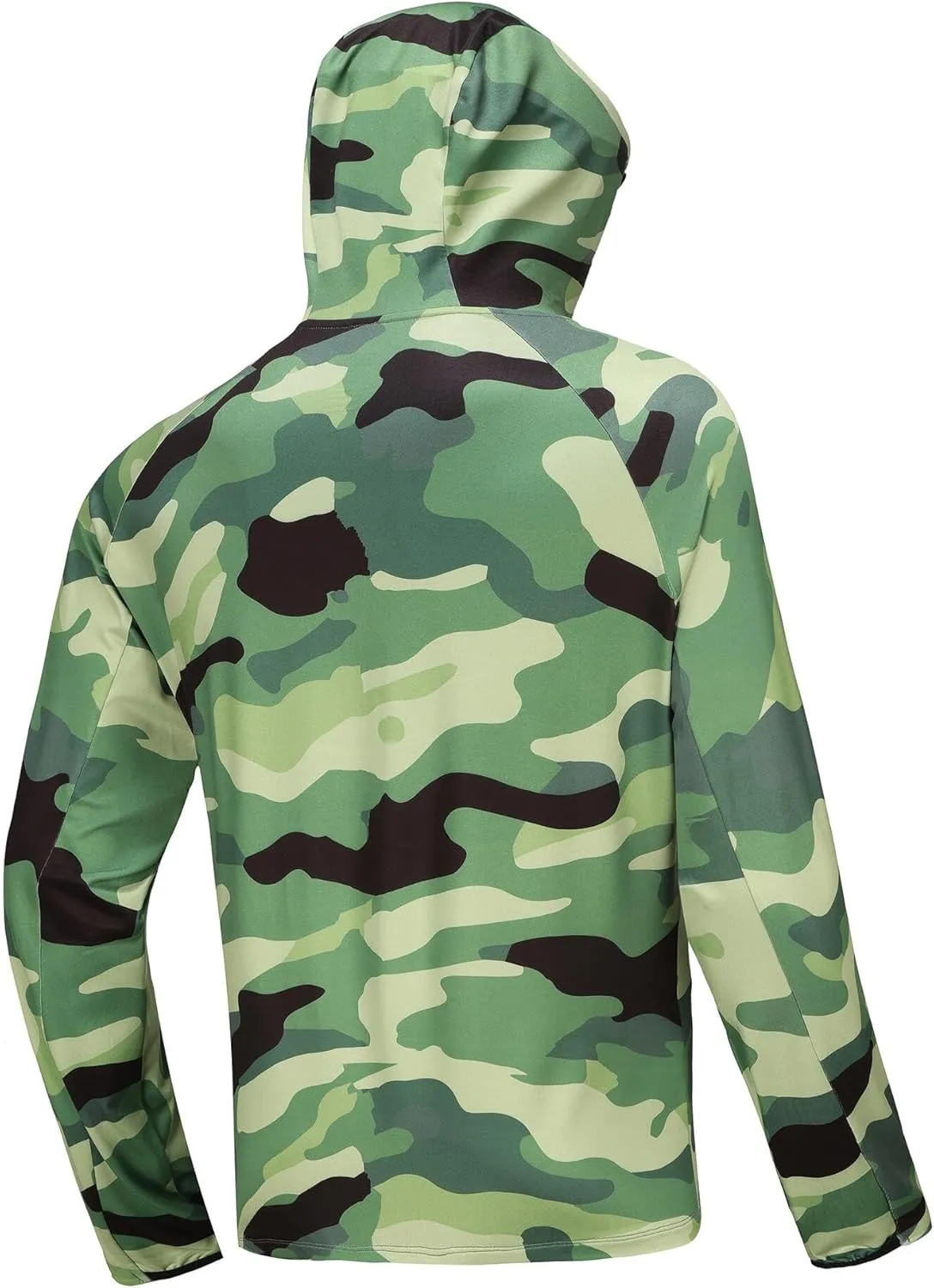 Men's Sun Protection Hoodie Hiking Shirt UPF 50  Long Sleeve 1/4 Zip Tops Lightweight