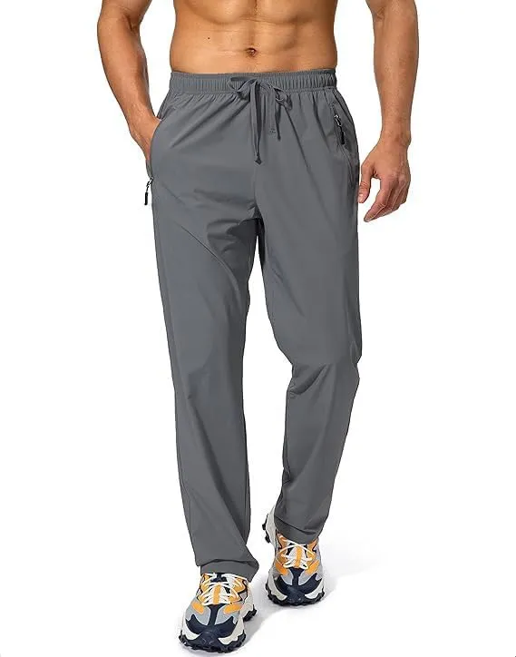 Mens Travel Pants Hiking Cargo Safari Quick Dry Lightweight UPF 50  Rain Sun Protection Water Resistant Pants
