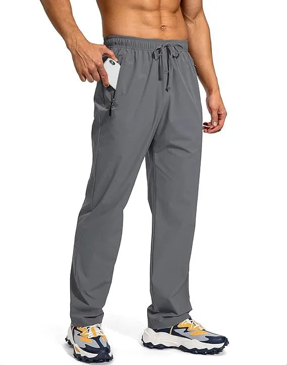 Mens Travel Pants Hiking Cargo Safari Quick Dry Lightweight UPF 50  Rain Sun Protection Water Resistant Pants