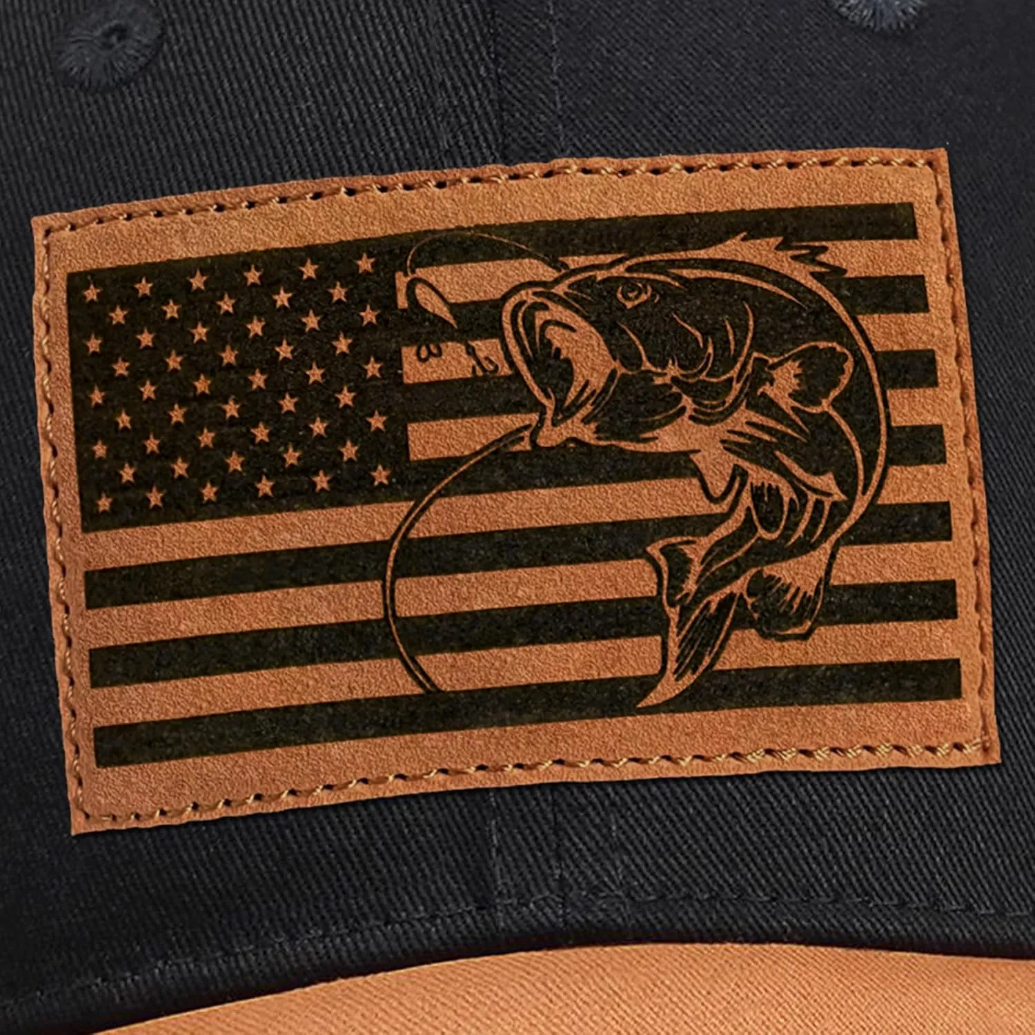 Men's Trucker Hat Leather Pattern Cap Gifts for Dad Husband Father's Day Christmas Valentine's Day Birthday Gifts