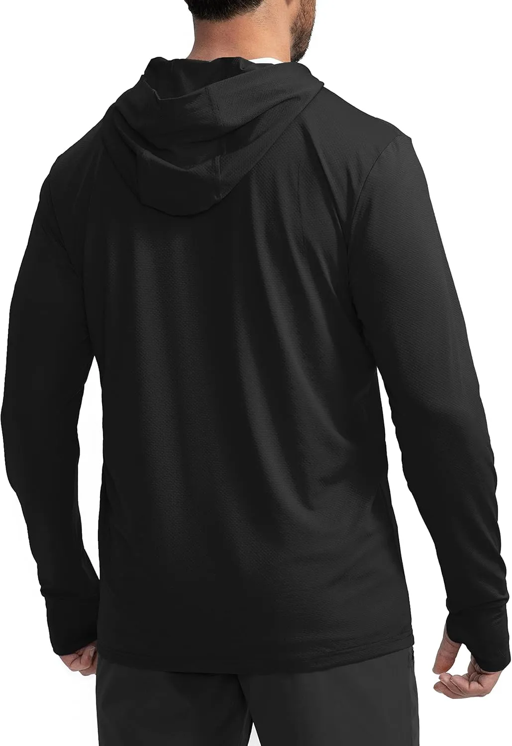 Men's UPF 50  Light Jacket Full Zip Sun Protection Hoodie Long Sleeve Sun Shirts for Men Hiking Fishing Zip Pockets