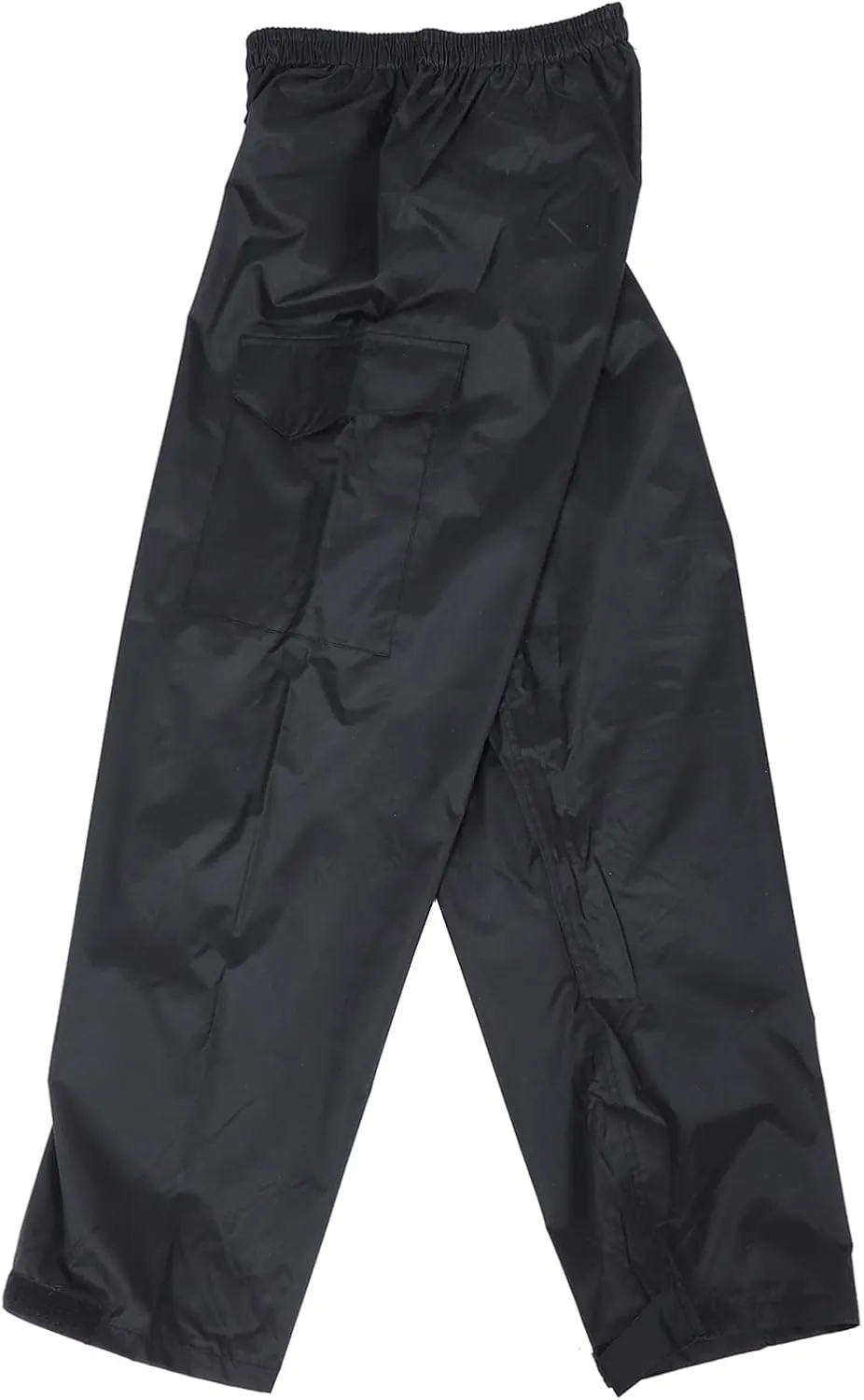 Men's Waterproof Breathable Rainproof Pants Double Layer Outdoor Camping Black